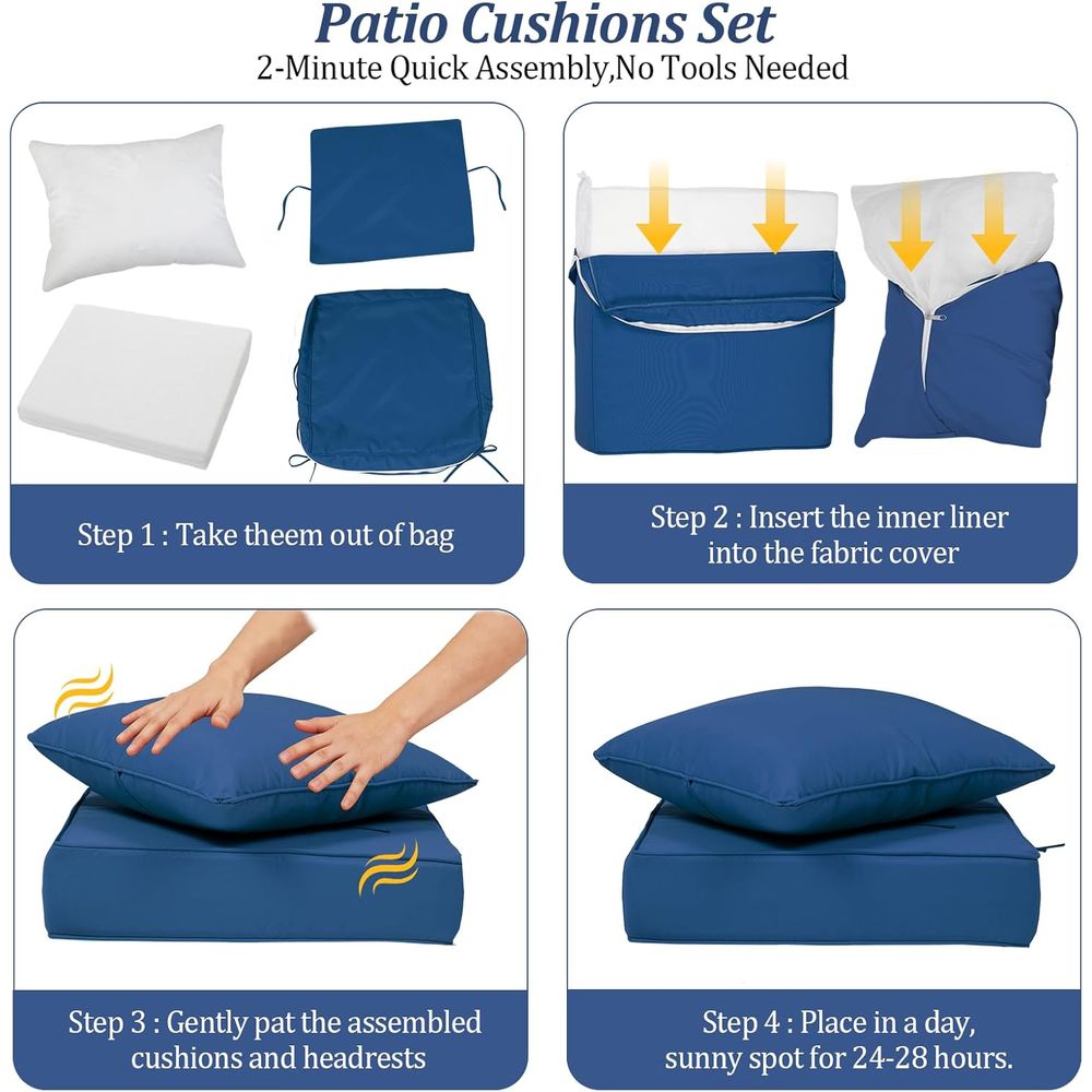 24x24 Outdoor Deep Seat Cushio - Outdoor Furniture Cushion 评论和价格