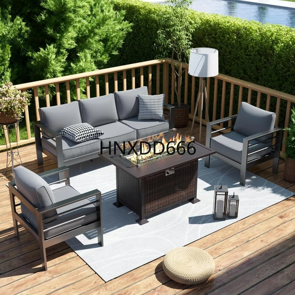 Patio Furniture Set with Fire  - Outdoor Furniture Fire Pit Set 评论和价格