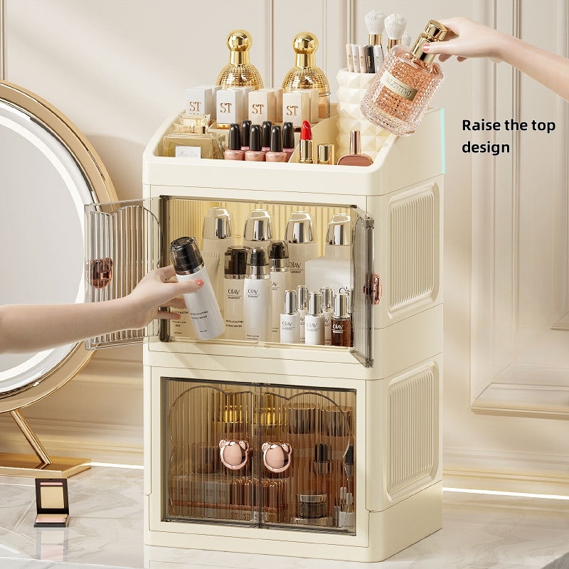 3 Layer Makeup Storage Box,Lar - Outdoor Furniture Modern 评论和价格