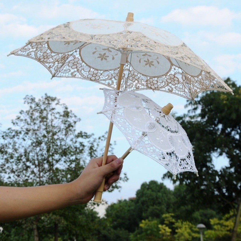 Vintage Large Lace Parasol Umb - Parasol Umbrella Large 评论和价格