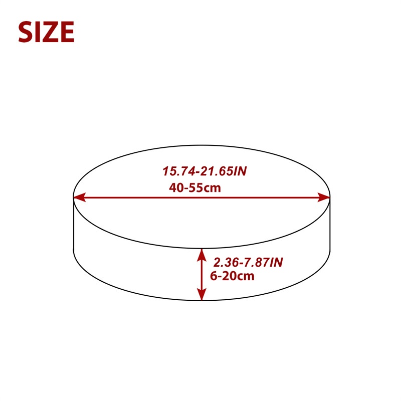 1PC Round Seat Cushion Cover E - Outdoor Furniture No Cushions 评论和价格