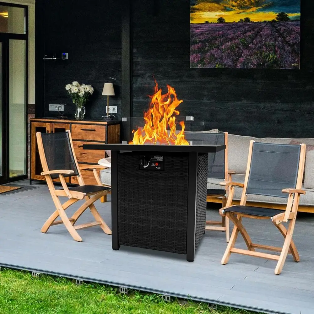 Wicker Outdoor Patio Furniture - Outdoor Furniture Fire Pit Set 评论和价格