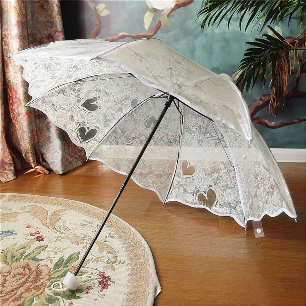 Vintage Foldable Lace Parasol  - Parasol Umbrella Large 评论和价格