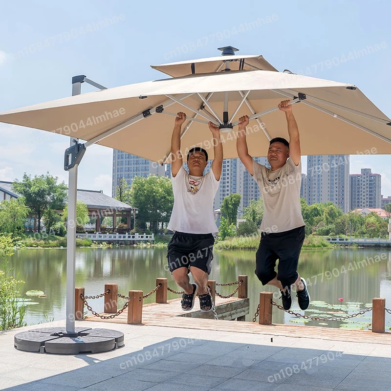 Large Roman Patio Umbrella Out - Parasol Umbrella Large 评论和价格