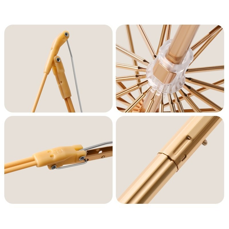 Color Coated Umbrella Thick Wi - Parasol Umbrella Large 评论和价格