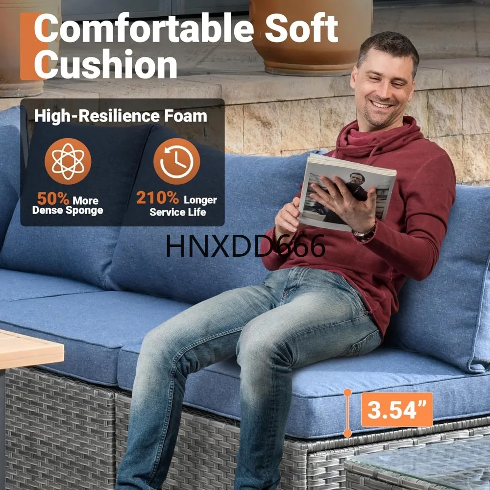 Outdoor 8 Piece Patio Furnitur - Outdoor Furniture Fire Pit Set 评论和价格